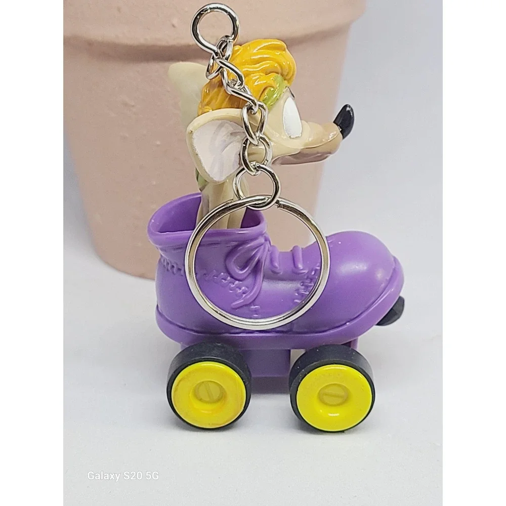 Disney Speedy Racer Character‎ Keychain Purple Roller Skate Collectible Vintage